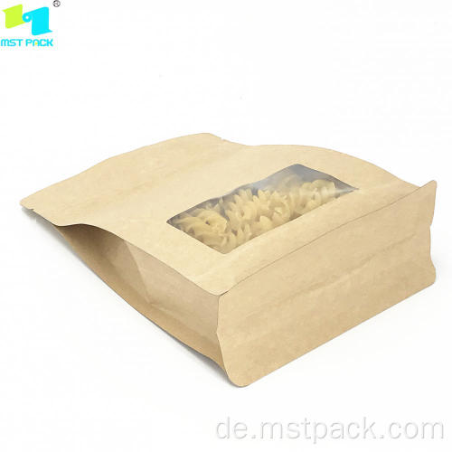 Drid Food Biodadalbal Kraftpapier Wiederverschließbare Tasche